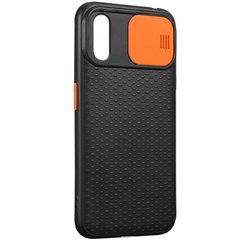 Чехол Camshield Black TPU со шторкой защищающей камеру для Apple iPhone X / XS (5.8")