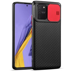 Чехол Camshield Black TPU со шторкой защищающей камеру для Samsung Galaxy S10 Lite