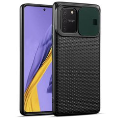 Чехол Camshield Black TPU со шторкой защищающей камеру для Samsung Galaxy S10 Lite