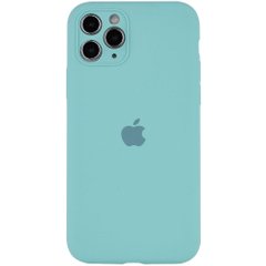 Чохол Silicone Case Full Camera Protective (AA) для Apple iPhone 12 (6.1 "), Бирюзовый / Ice Blue