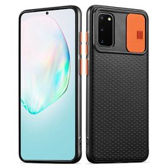 Чехол Camshield Black TPU со шторкой защищающей камеру для Samsung Galaxy S20