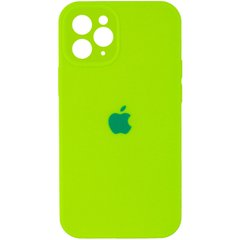 Чохол Silicone Case Full Camera Protective (AA) для Apple iPhone 12 (6.1 "), Салатовый / Neon Green