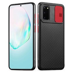 Чехол Camshield Black TPU со шторкой защищающей камеру для Samsung Galaxy S20