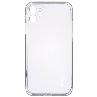 TPU чохол GETMAN Clear 1,0 mm для Apple iPhone 12 (6.1 ")