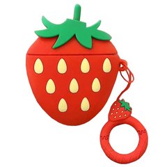 Силиконовый футляр Smile Fruits series для наушников AirPods 1/2 + кольцо
