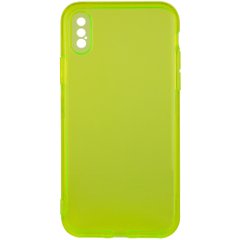 Матовый полупрозрачный TPU чехол с защитой камеры для Apple iPhone X / XS (5.8")